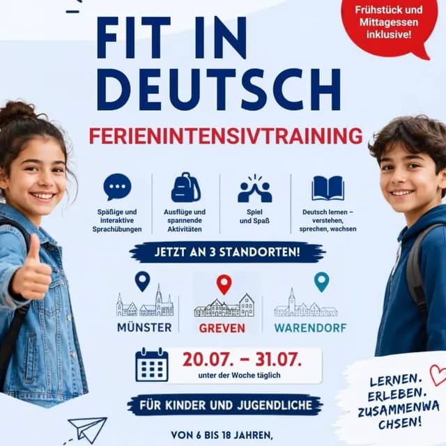 Ferienintensivtraining „Fit in Deutsch“
